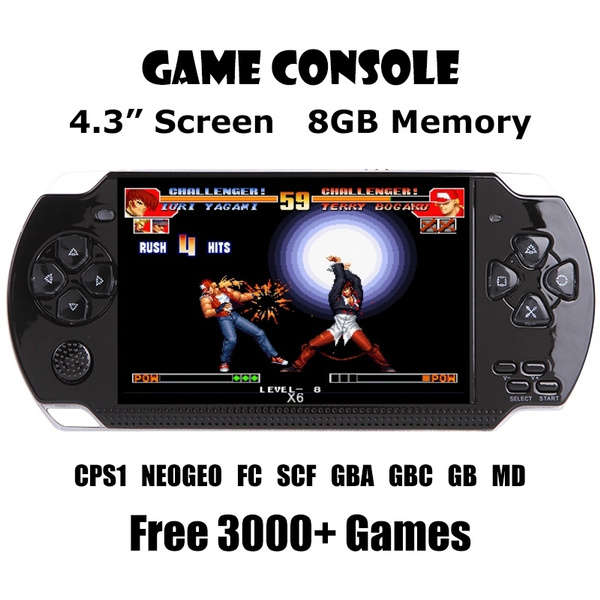 Free 3000+ Games 4.3" Screen Video Game Console Multimedia Player Handheld  Game Player Arcade Games Classic Home Video Games | Wish