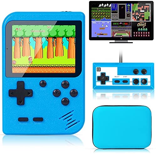 Retro Handheld Game Console With Protector Case, 400 Free Classical FC Games  Support for Connecting TV & Two Players, Portable Video Game Gifts for  Adults & Kids 8-12 90s Retro Toys -